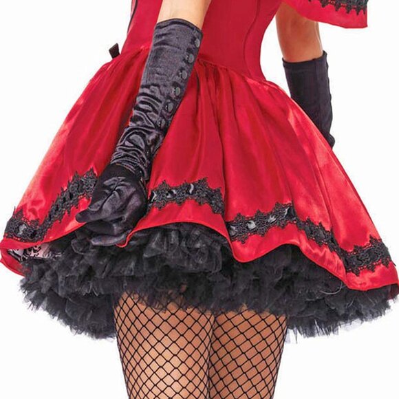 Goth Red Riding Hood Costume 1x/2x Womens Plus Size Halloween Roleplay Outfit - Picture 7 of 9